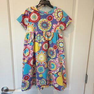 LN Hanna Andersson 100% Cotton Knit Dress, sz 120 (6-8)